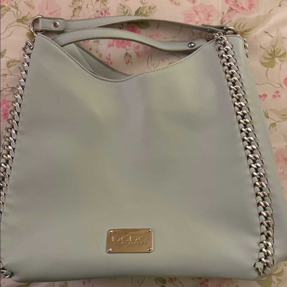 Mint Green Chain-Trimmed Women's Bag